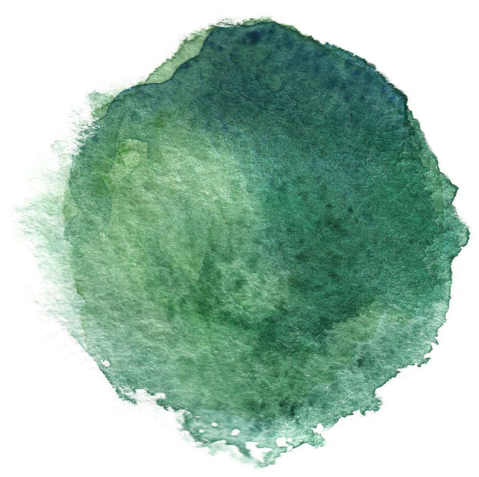 Green Watercolor Splash Stroke