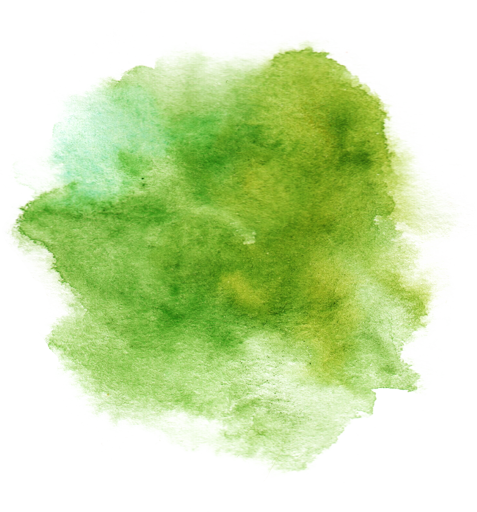 Green Watercolor Splash Stroke